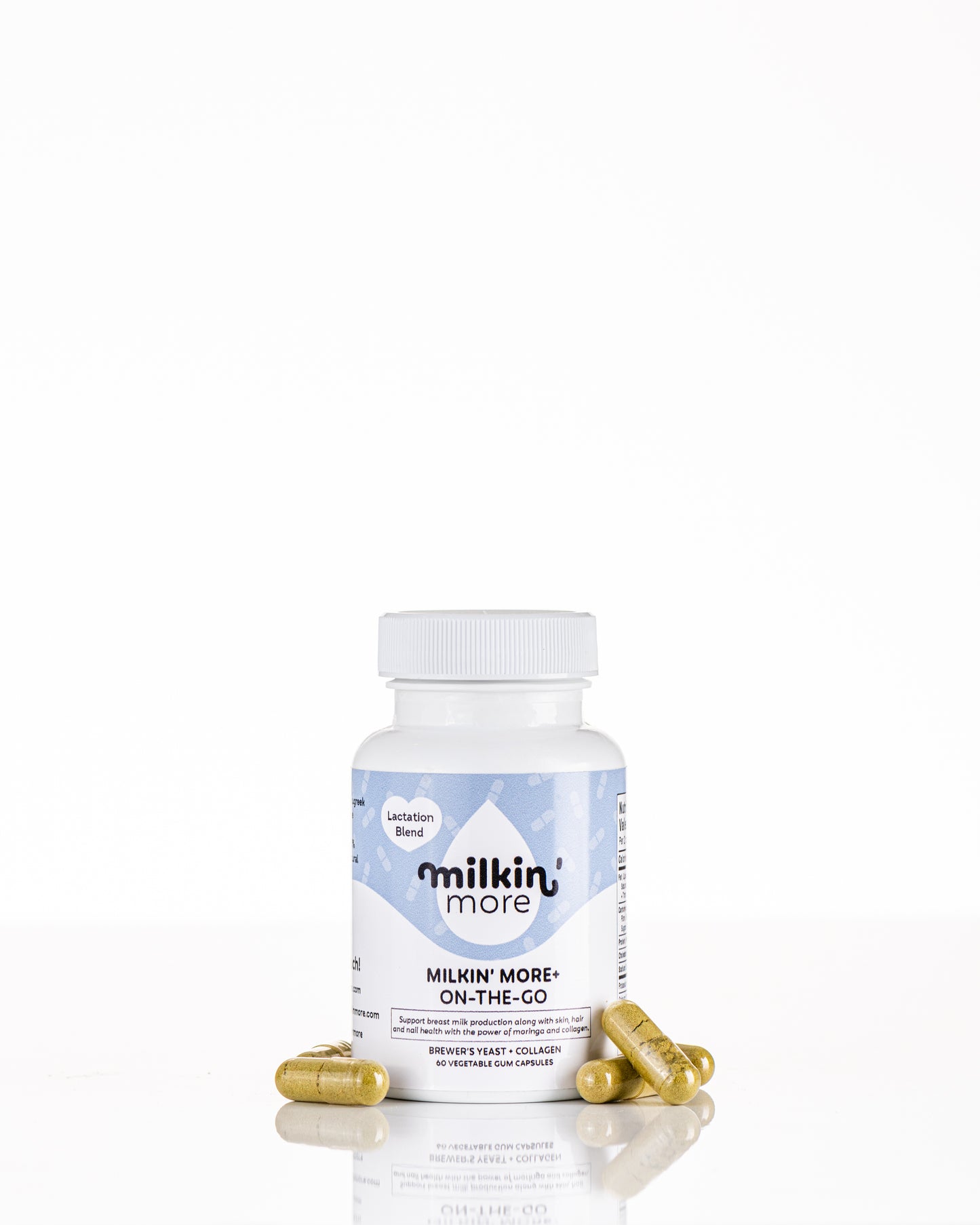 Milkin’ More™ On-the-Go Plus Wellness Capsules – Organic Daily Nutrition for Moms (Gluten-Free & Dairy-Free)