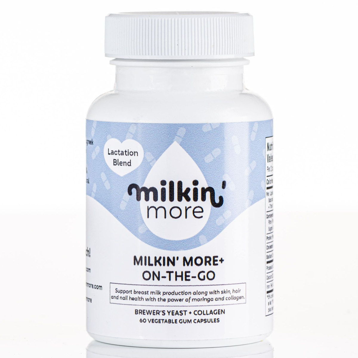 Milkfull™ On-the-Go Plus Wellness Capsules – Organic Daily Nutrition for Moms (Gluten-Free & Dairy-Free)