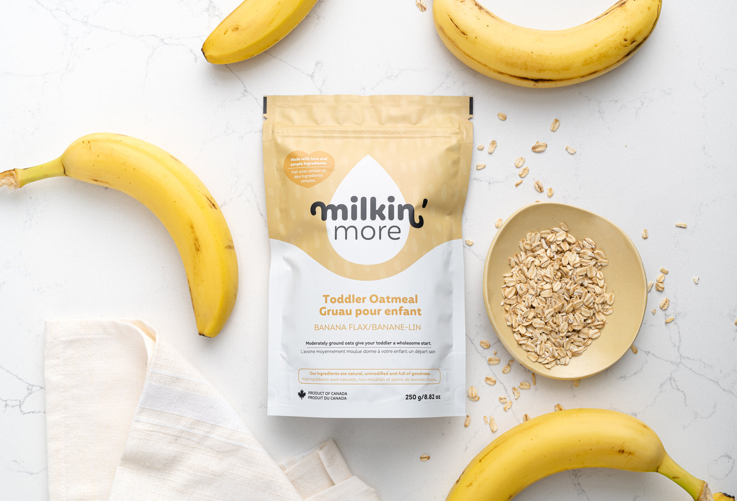 Purely Kids Organic Banana Flax Kids Oatmeal