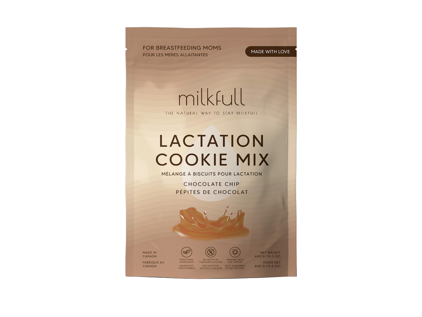 Milkfull™ Organic Lactation Chocolate Chip Cookie Mix Nourishing, Delicious Support for Breastfeeding Moms