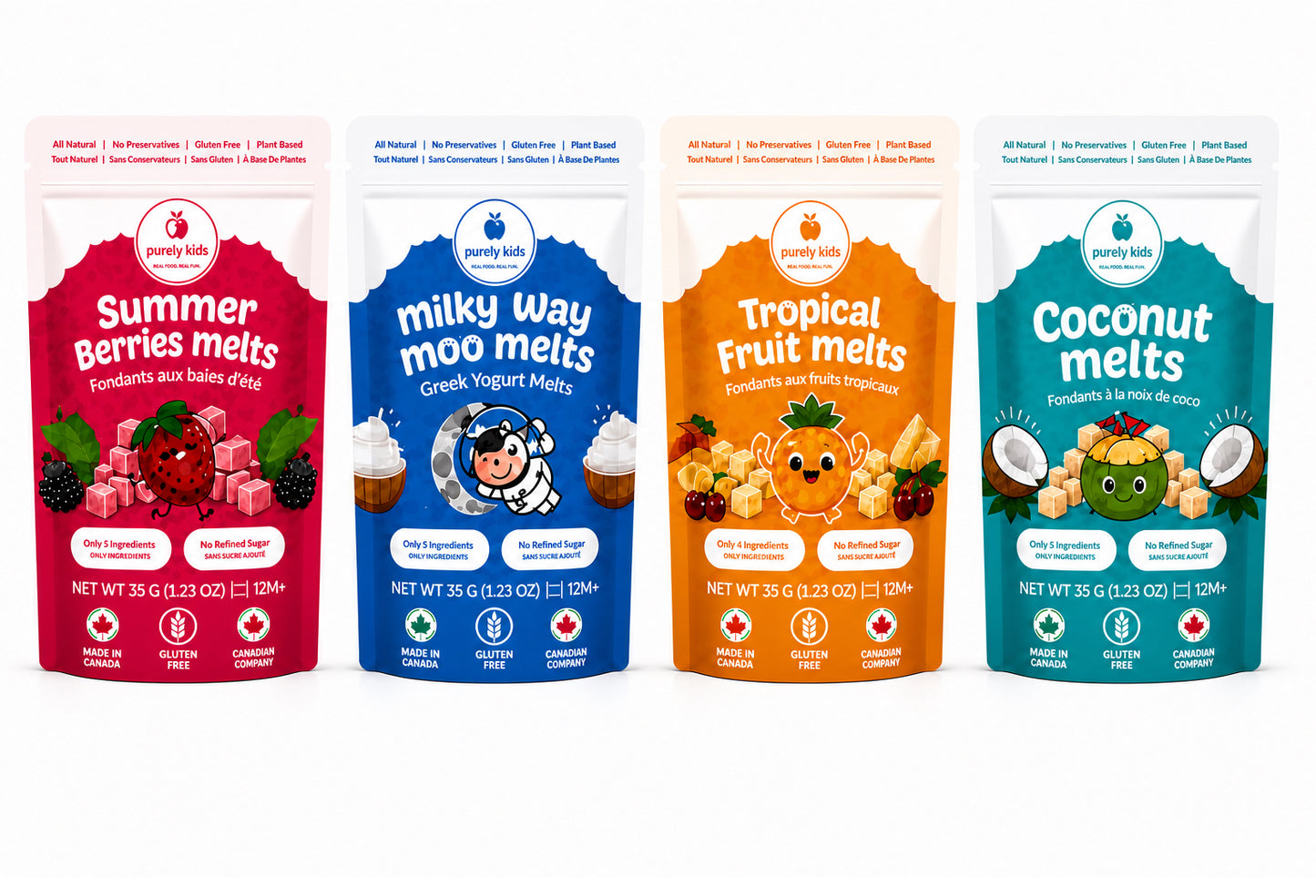 Purely Kids Freeze Dried Melts Combo