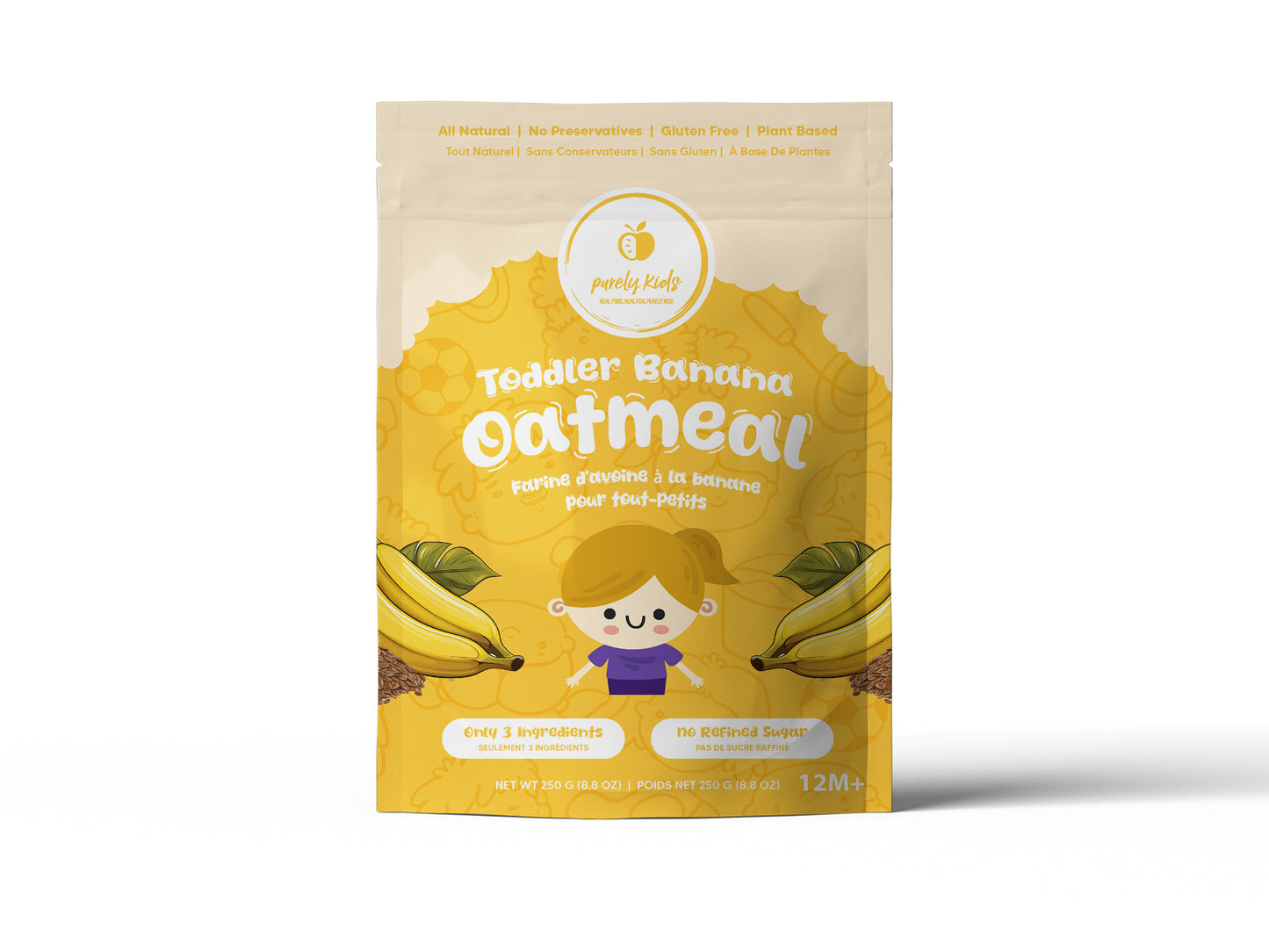 Banana Flax Toddler Oatmeal