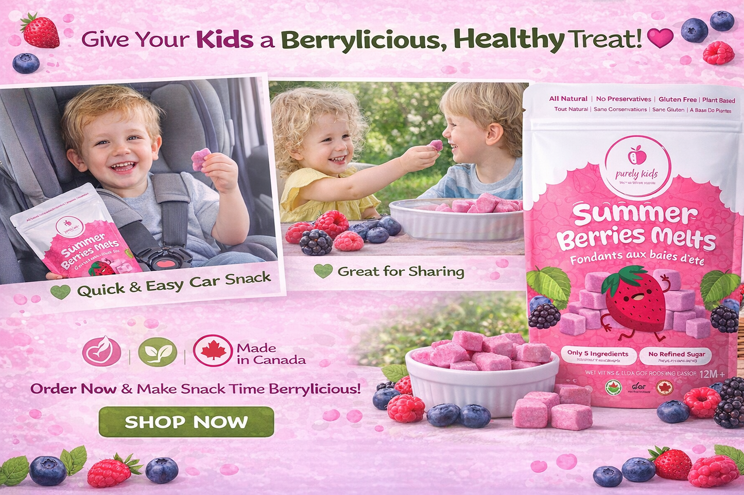 Purely Kids Organic Summer Berries Melts