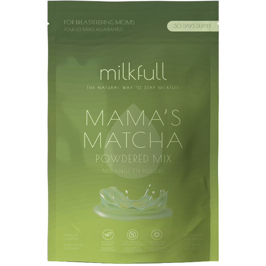Milkfull™ Premium Mama Matcha – Organic Oat Milk Latte Mix with Matcha, Collagen, Flax & Moringa | No Sugar Added | Nourishing Superfood Blend for Moms
