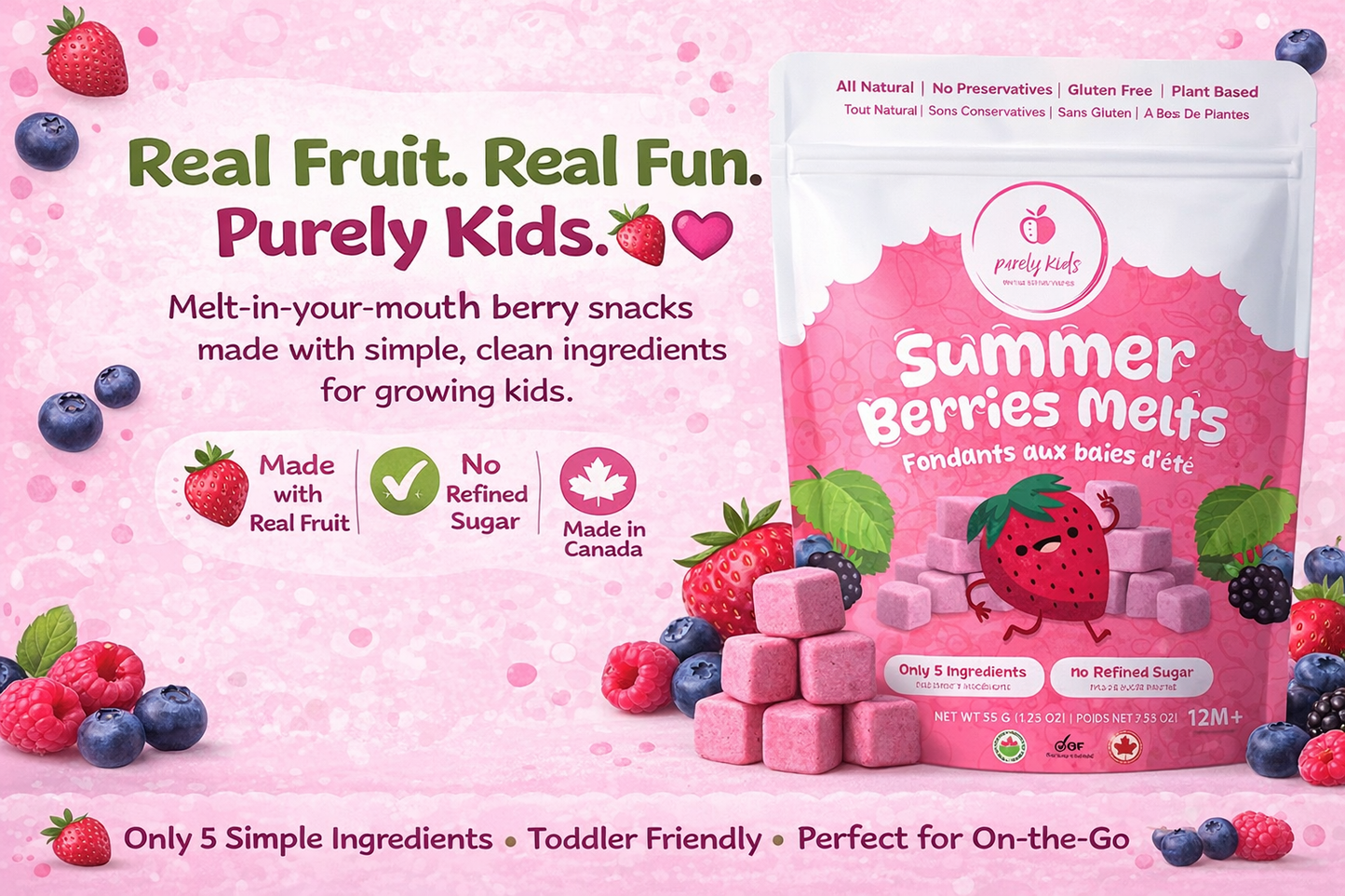 Purely Kids Organic Summer Berries Melts