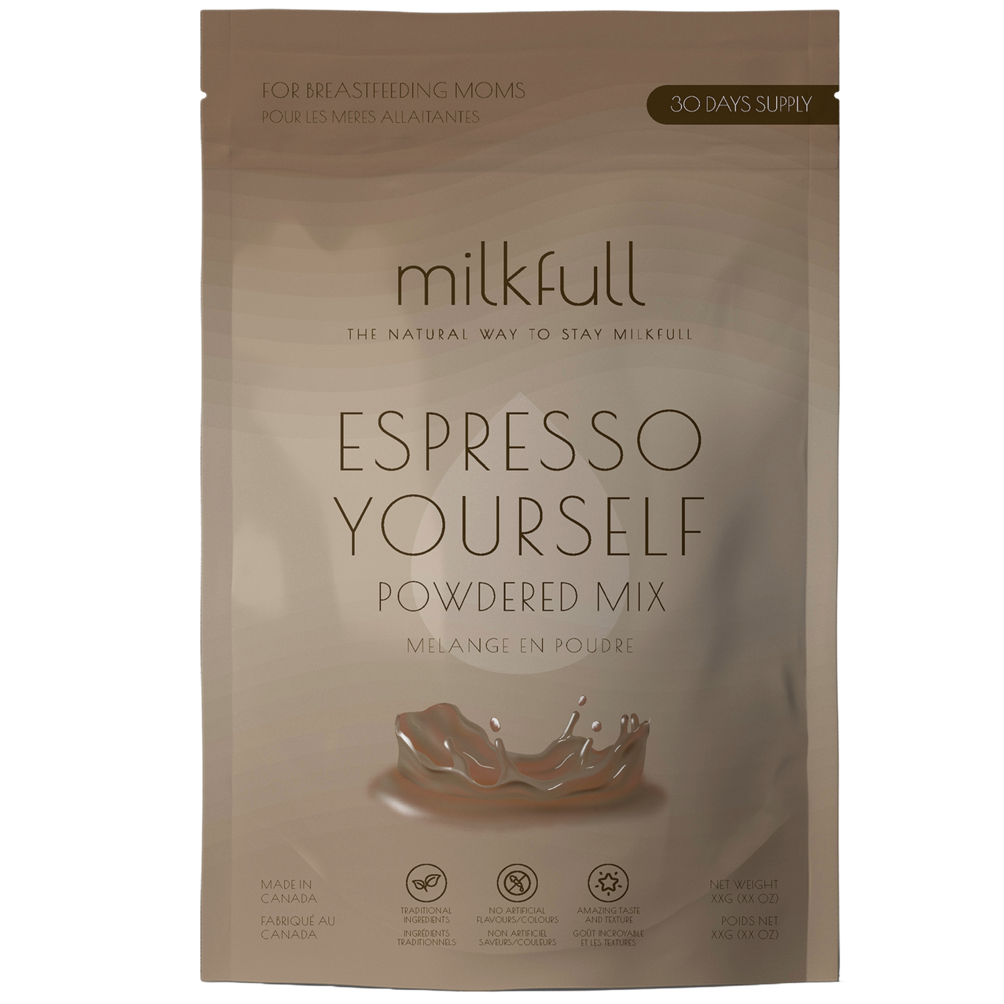Milkfull™ Premium Espresso Yourself – Organic Breastfeeding Mix with Moringa, Collagen, Flax & Inactive Yeast | No Sugar Added | Nourishing Superfood Blend for Moms