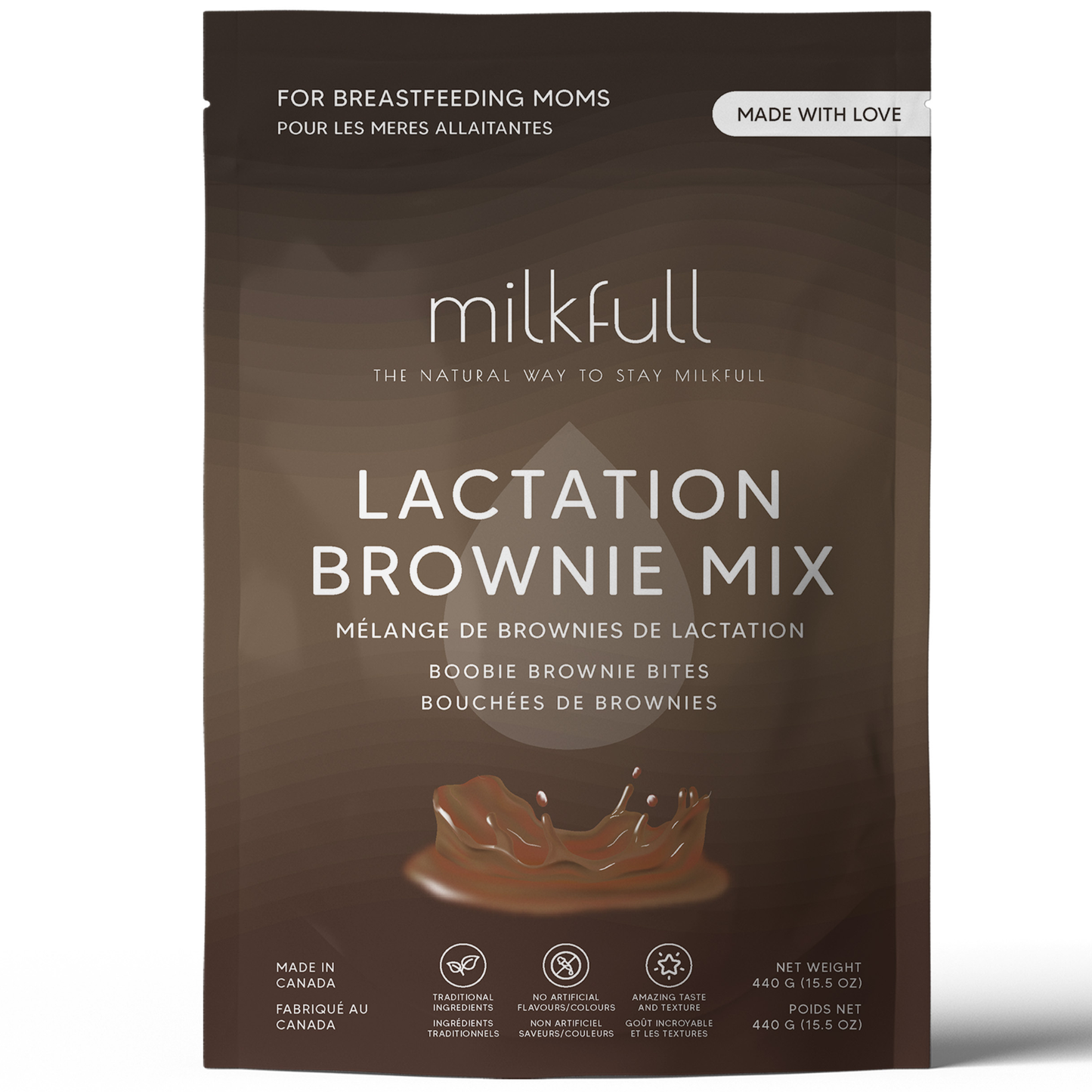 Milkfull™ Organic Lactation Brownie Mix / Support Milk Supply + Delicious Treat