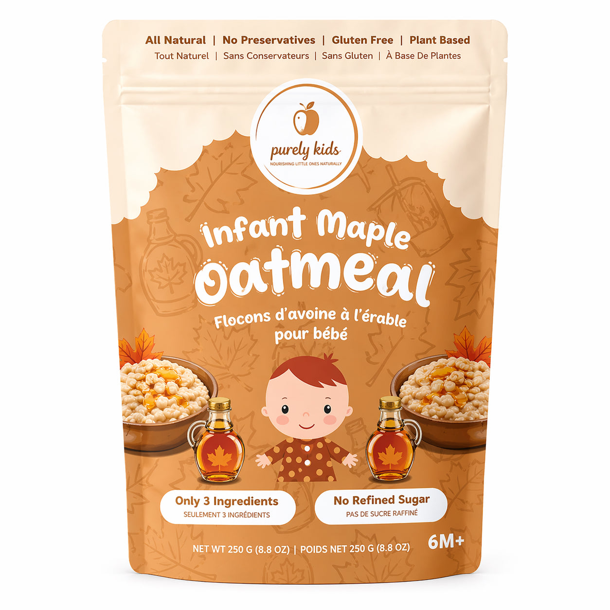 Purely Kids Maple Infant oatmeal