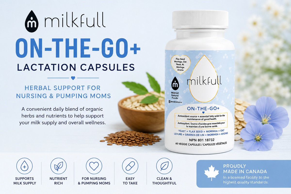 Milkfull™ On-the-Go Plus Wellness Capsules – Organic Daily Nutrition for Moms (Gluten-Free & Dairy-Free)