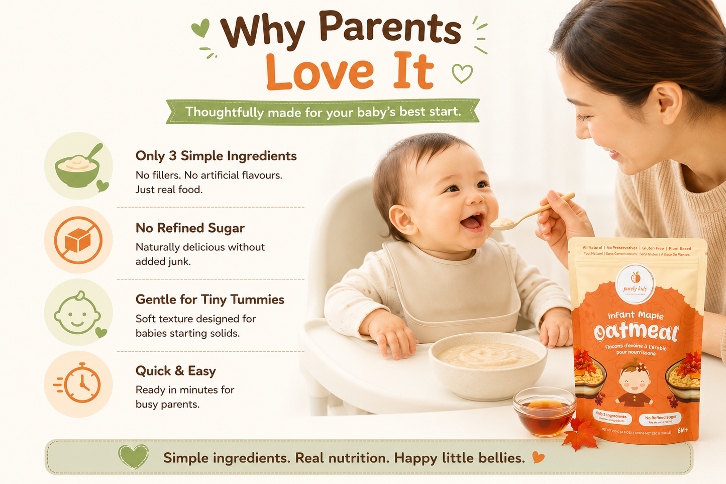 Purely Kids Organic Infant Oatmeal Combo Pack (6–12 Months)