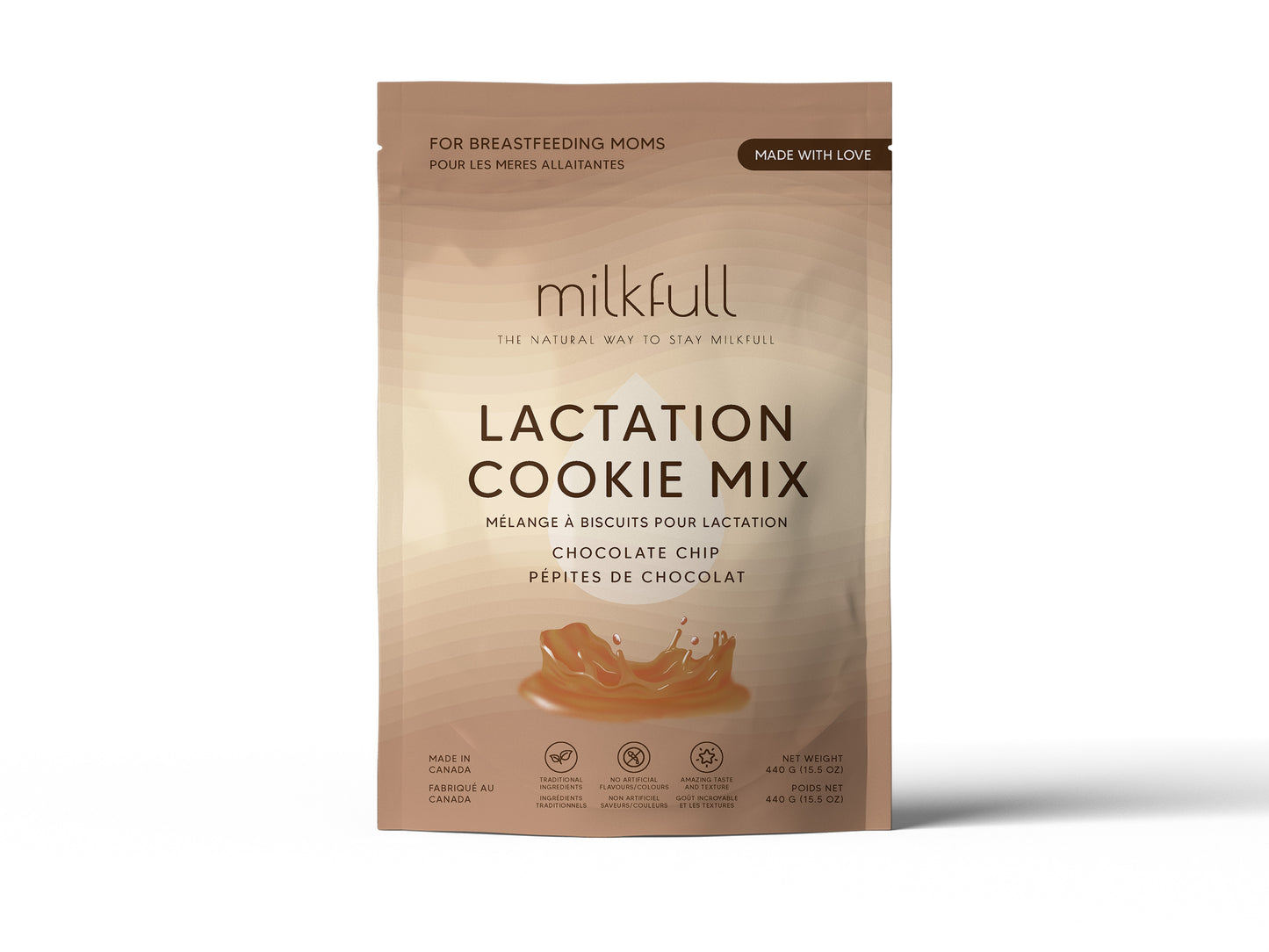 Milkfull™ Organic Lactation Chocolate Chip Cookie Mix Nourishing, Delicious Support for Breastfeeding Moms