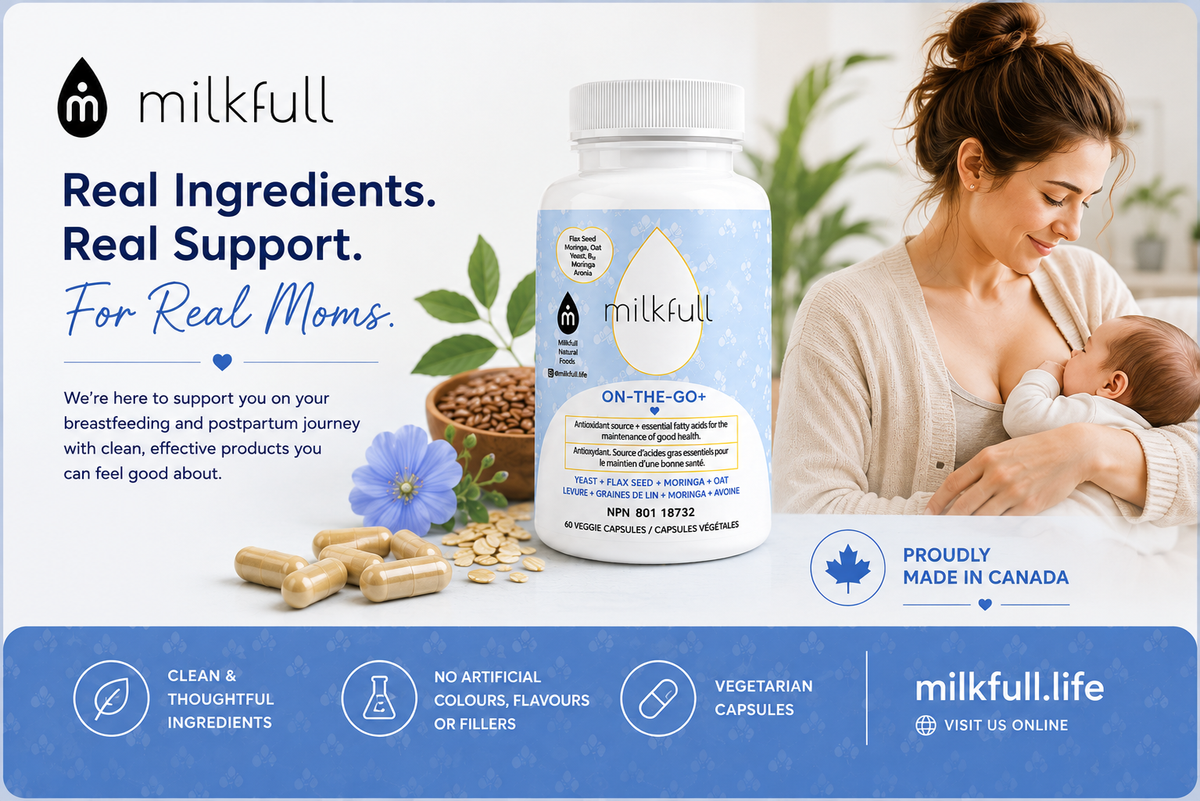 Milkfull™ On-the-Go Plus Wellness Capsules – Organic Daily Nutrition for Moms (Gluten-Free & Dairy-Free)