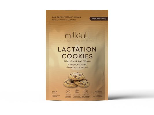 Milkfull™ Organic Lactation Chocolate Chip Cookies – Dairy-Free, Clean Ingredients, Supports Breastfeeding & Milk Supply