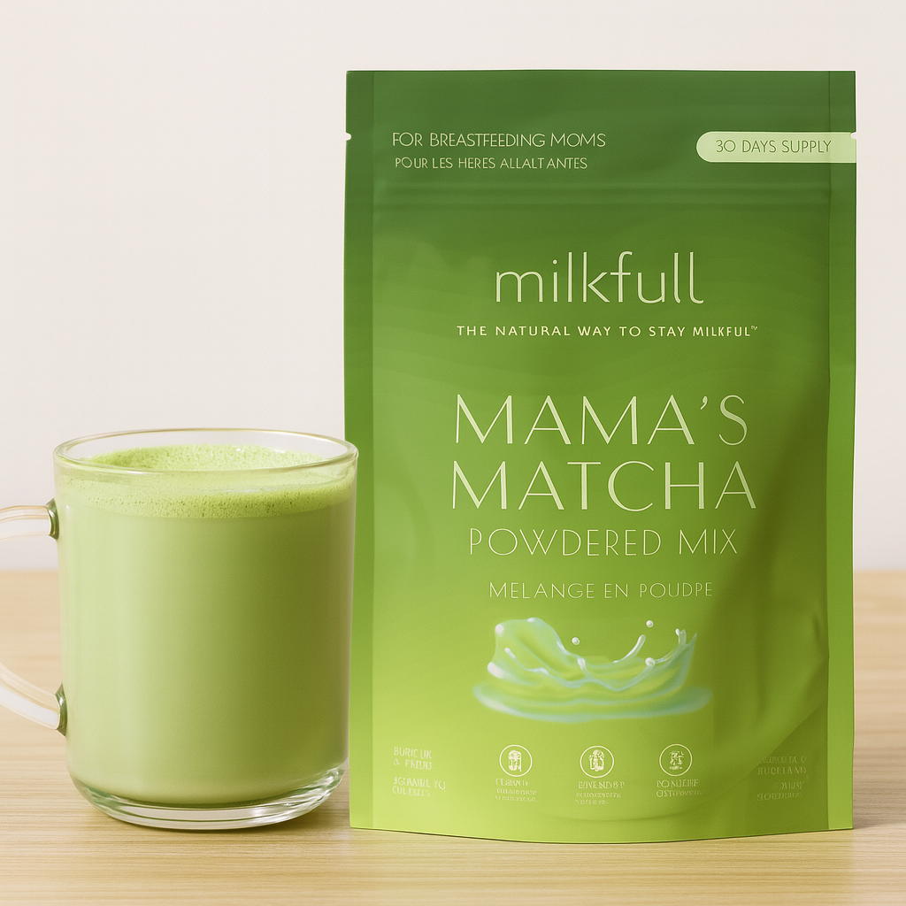 Milkfull™ Premium Mama Matcha – Organic Oat Milk Latte Mix with Matcha, Collagen, Flax & Moringa | No Sugar Added | Nourishing Superfood Blend for Moms