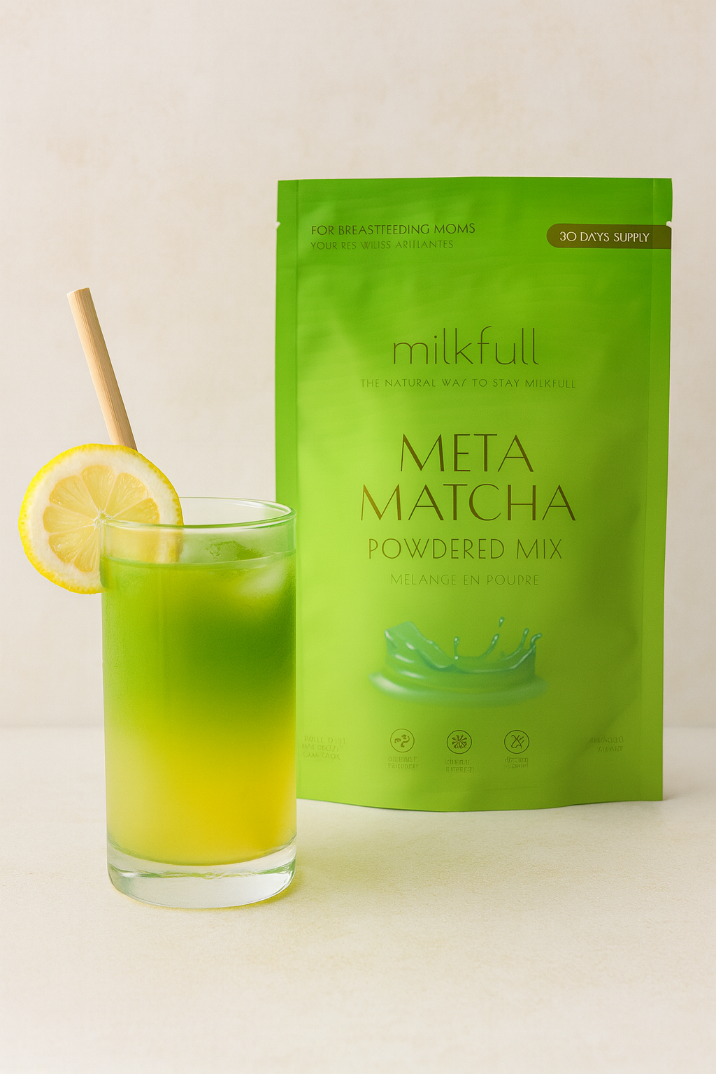 Milkfull™ Organic Meta Matcha  Dairy Free Healing Superfood Matcha Latte Blend