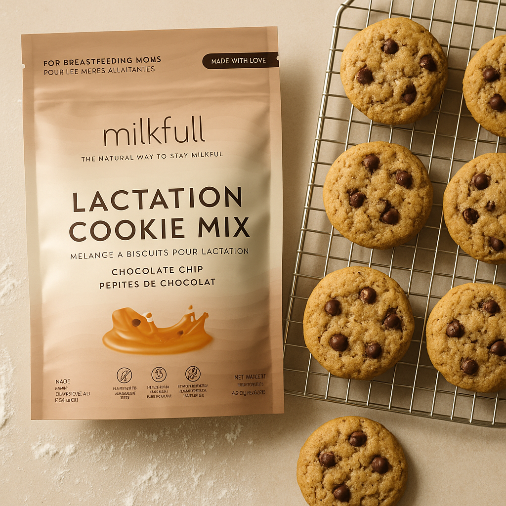 Milkfull™ Organic Lactation Chocolate Chip Cookie Mix Nourishing, Delicious Support for Breastfeeding Moms