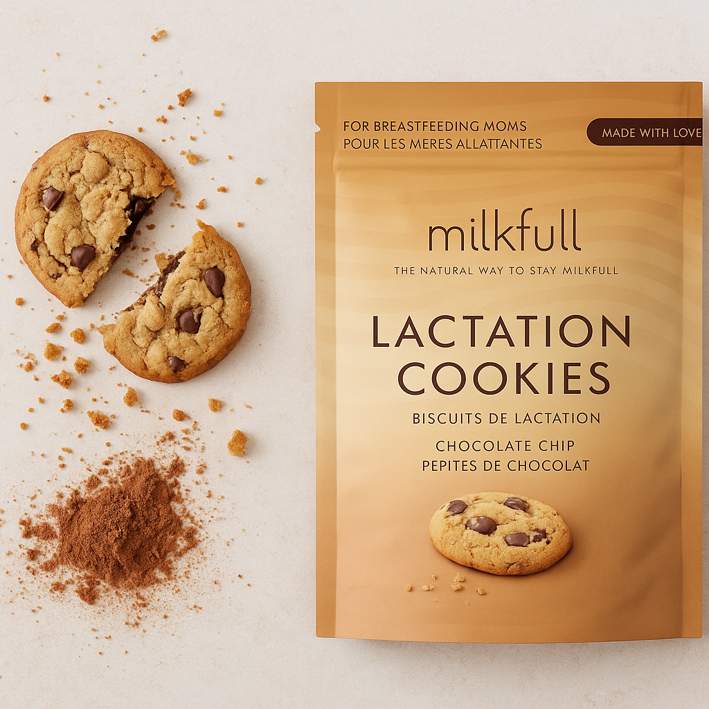 Milkfull™ Organic Lactation Chocolate Chip Cookies – Dairy-Free, Clean Ingredients, Supports Breastfeeding & Milk Supply