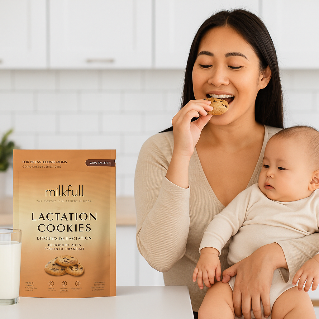 Milkfull™ Organic Lactation Chocolate Chip Cookies – Dairy-Free, Clean Ingredients, Supports Breastfeeding & Milk Supply
