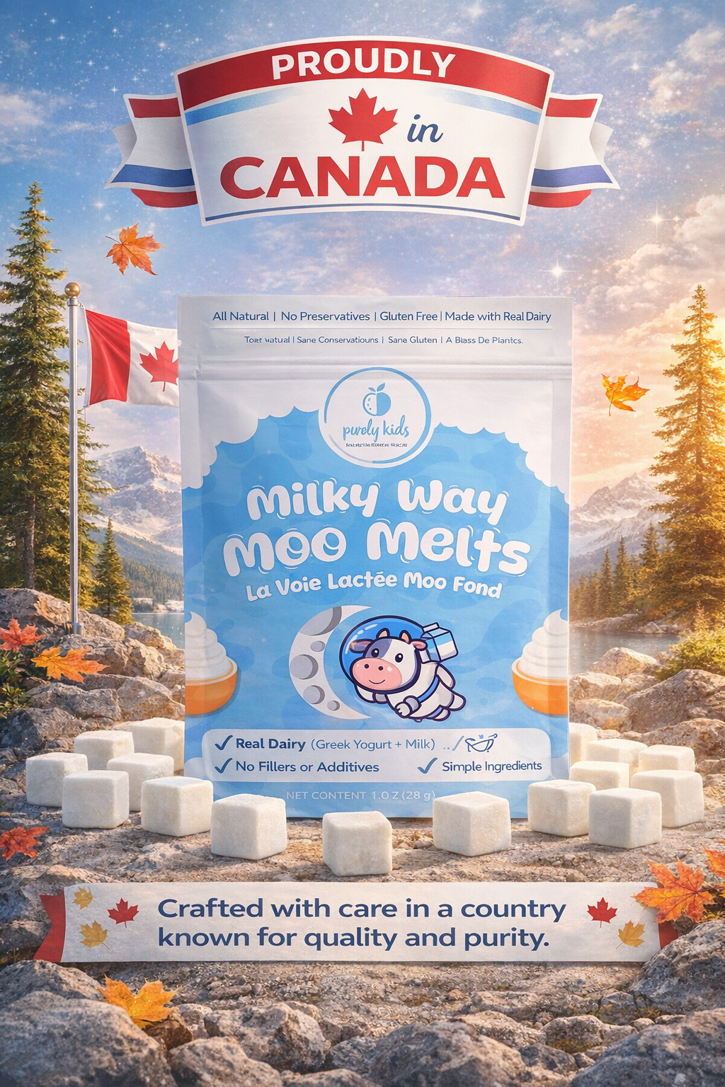 Purely Kids Moo Milky Way Greek Yogurt Melts