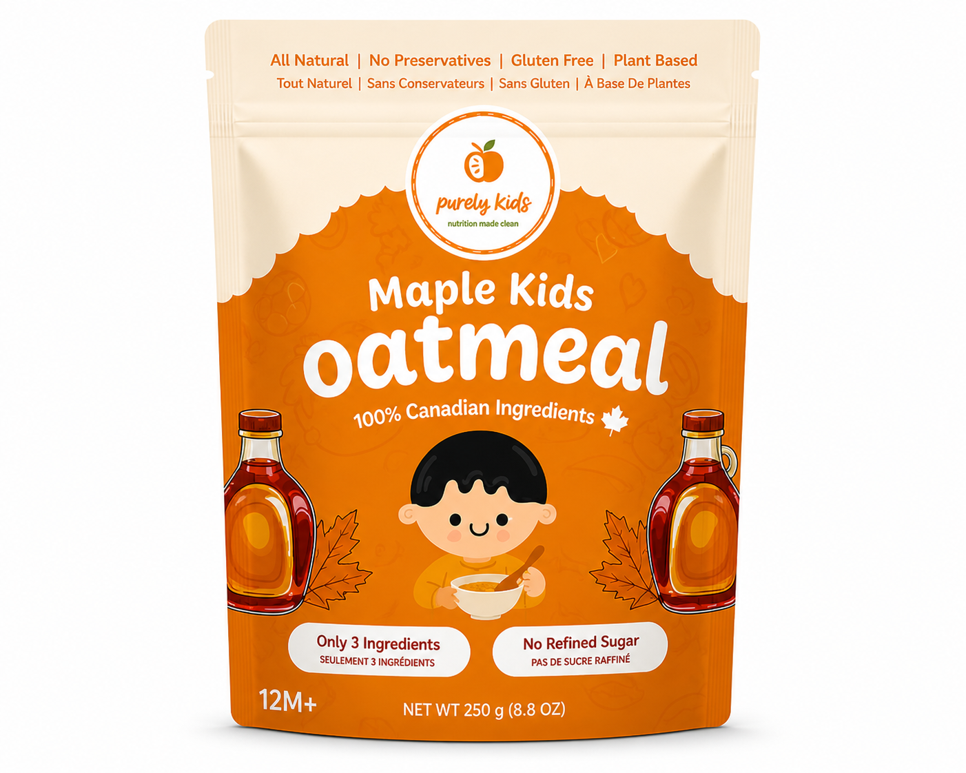Purely Kids Organic Maple Kids Oatmeal