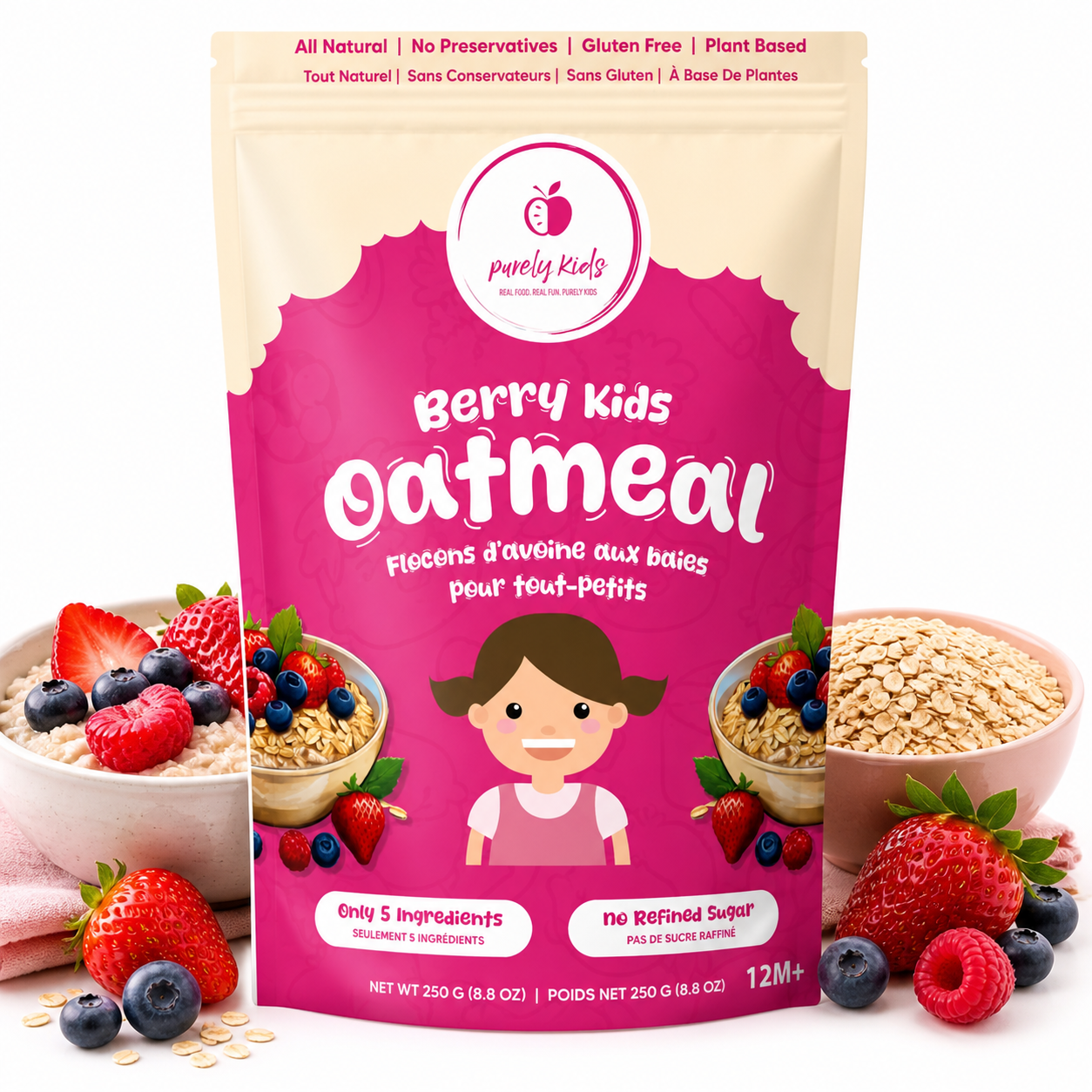 Purely Kids Organic Berry Kids Oatmeal