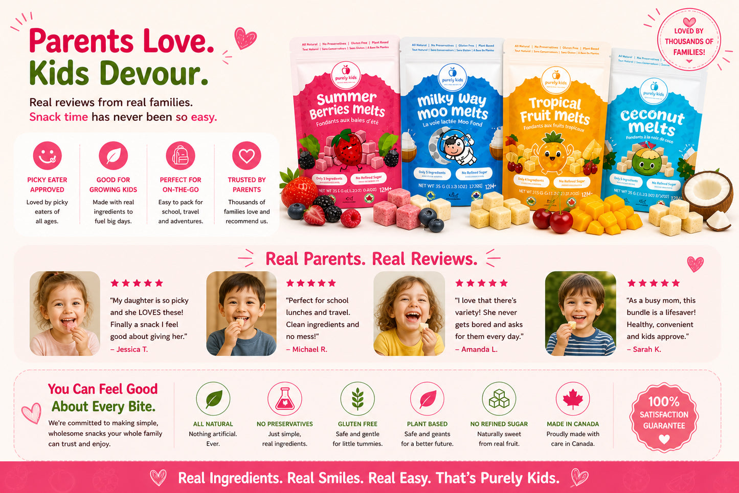 Purely Kids Freeze Dried Melts Combo
