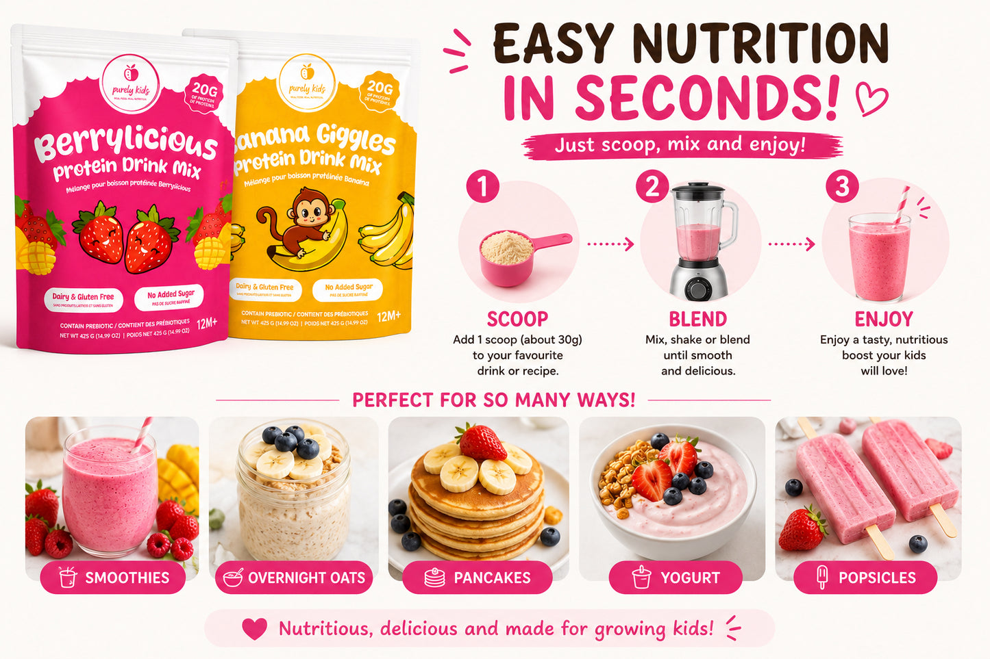Purely Kids Protein Drinks Combo