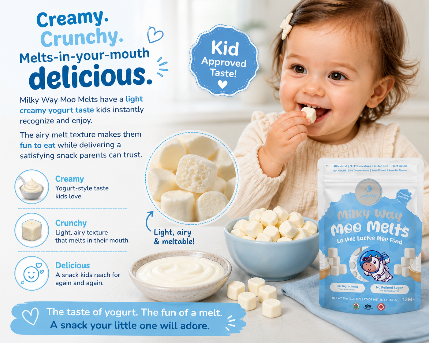 Purely Kids Moo Milky Way Greek Yogurt Melts