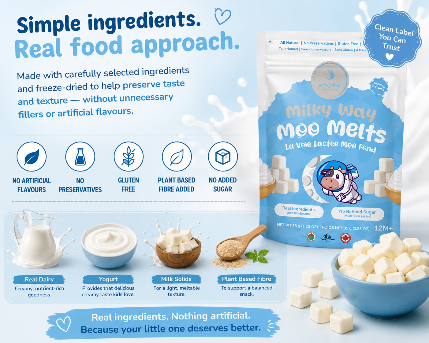 Purely Kids Moo Milky Way Greek Yogurt Melts