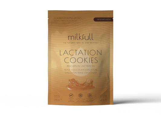 Milkfull™ Organic Lactation Triple Chocolate Chip Cookie Mix Nourishing, Delicious Support for Breastfeeding Moms