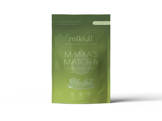 Milkfull™ Premium Mama Matcha – Organic Oat Milk Latte Mix with Matcha, Collagen, Flax & Moringa | No Sugar Added | Nourishing Superfood Blend for Moms