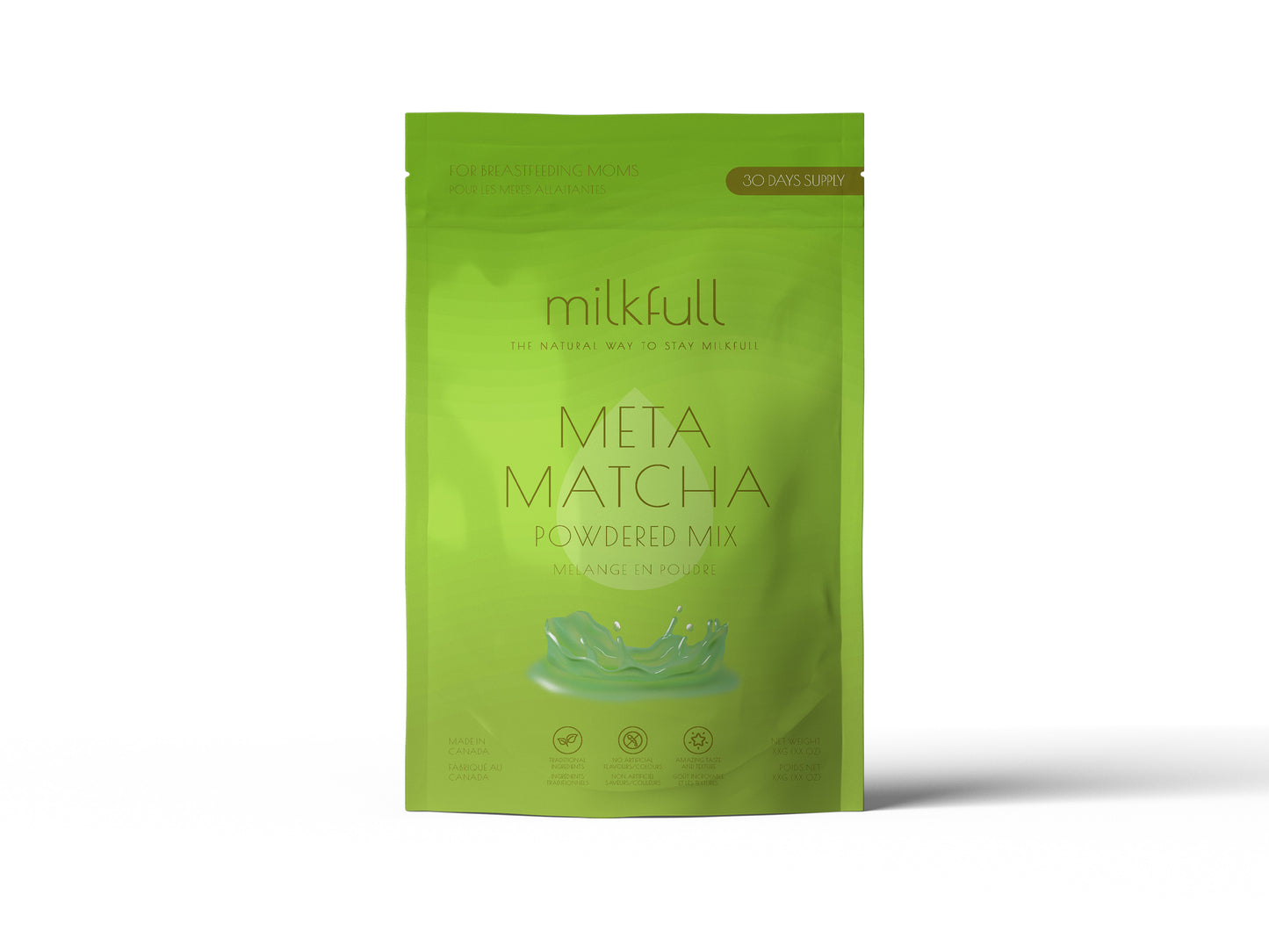 Milkfull™ Organic Meta Matcha  Dairy Free Healing Superfood Matcha Latte Blend