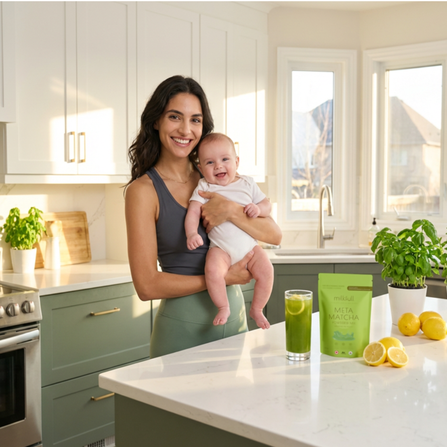 Milkfull™ Organic Meta Matcha  Dairy Free Postpartum Superfood Matcha Latte Blend