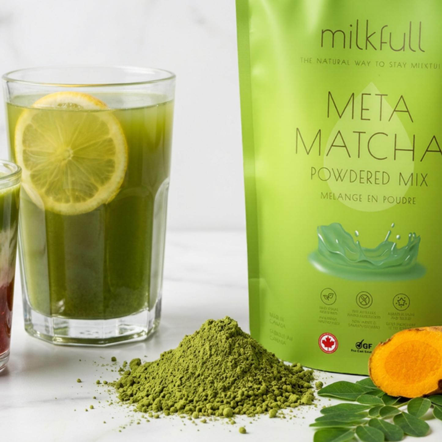 Milkfull™ Organic Meta Matcha  Dairy Free Postpartum Superfood Matcha Latte Blend
