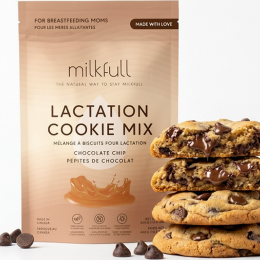 Milkfull™ Organic Lactation Chocolate Chip Cookie Mix Nourishing, Delicious Support for Breastfeeding Moms