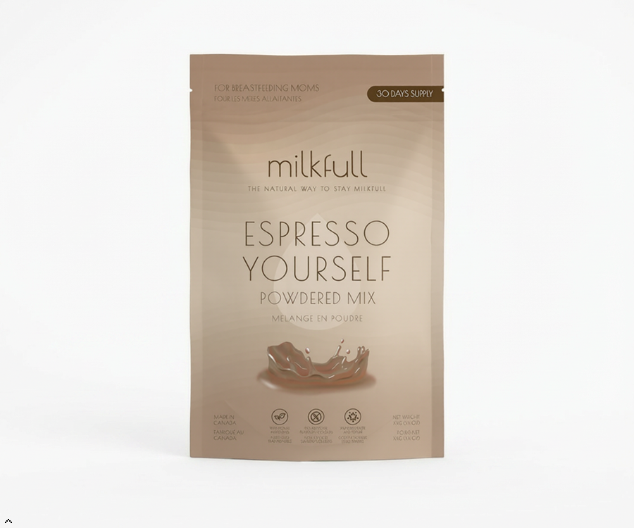 Milkfull™ Premium Espresso Yourself – Organic Breastfeeding Mix with Moringa, Collagen, Flax & Inactive Yeast | No Sugar Added | Nourishing Superfood Blend for Moms