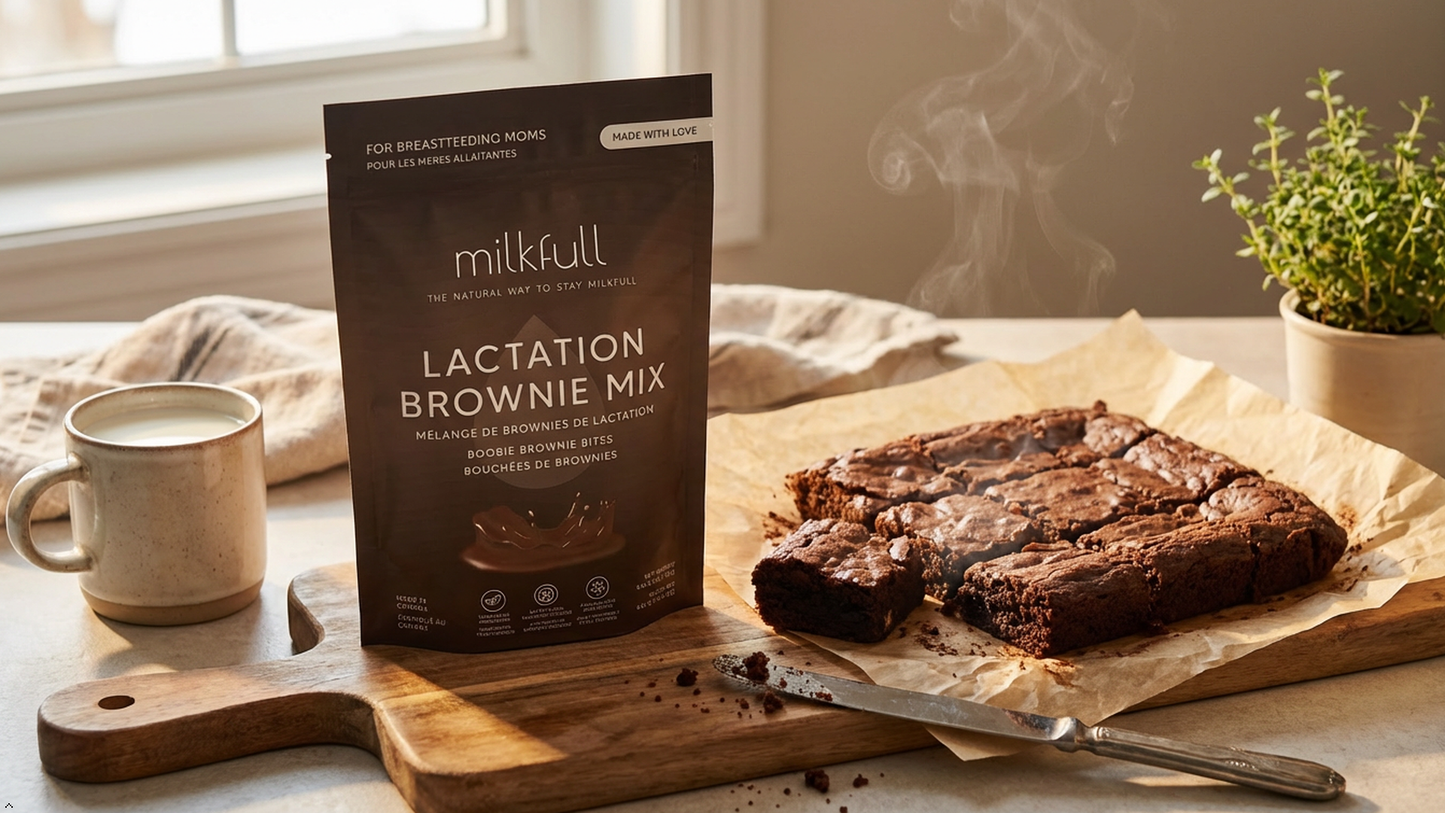 Milkfull™ Organic Lactation Brownie Mix / Support Milk Supply + Delicious Treat
