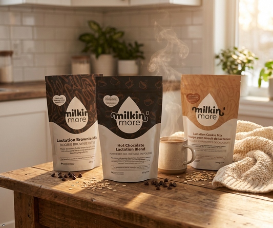 Mama Starter Surprise Bundle / Lactation Cookie, Brownie & Hot Chocolate Mix / Dairy Free Support for Milk Supply
