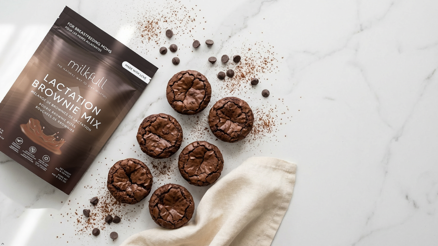 Milkfull™ Organic Lactation Brownie Mix / Support Milk Supply + Delicious Treat