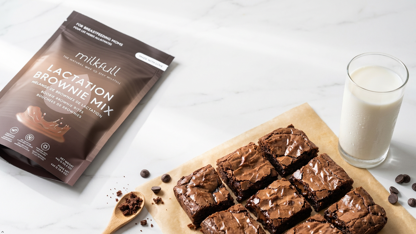 Milkfull™ Organic Lactation Brownie Mix / Support Milk Supply + Delicious Treat
