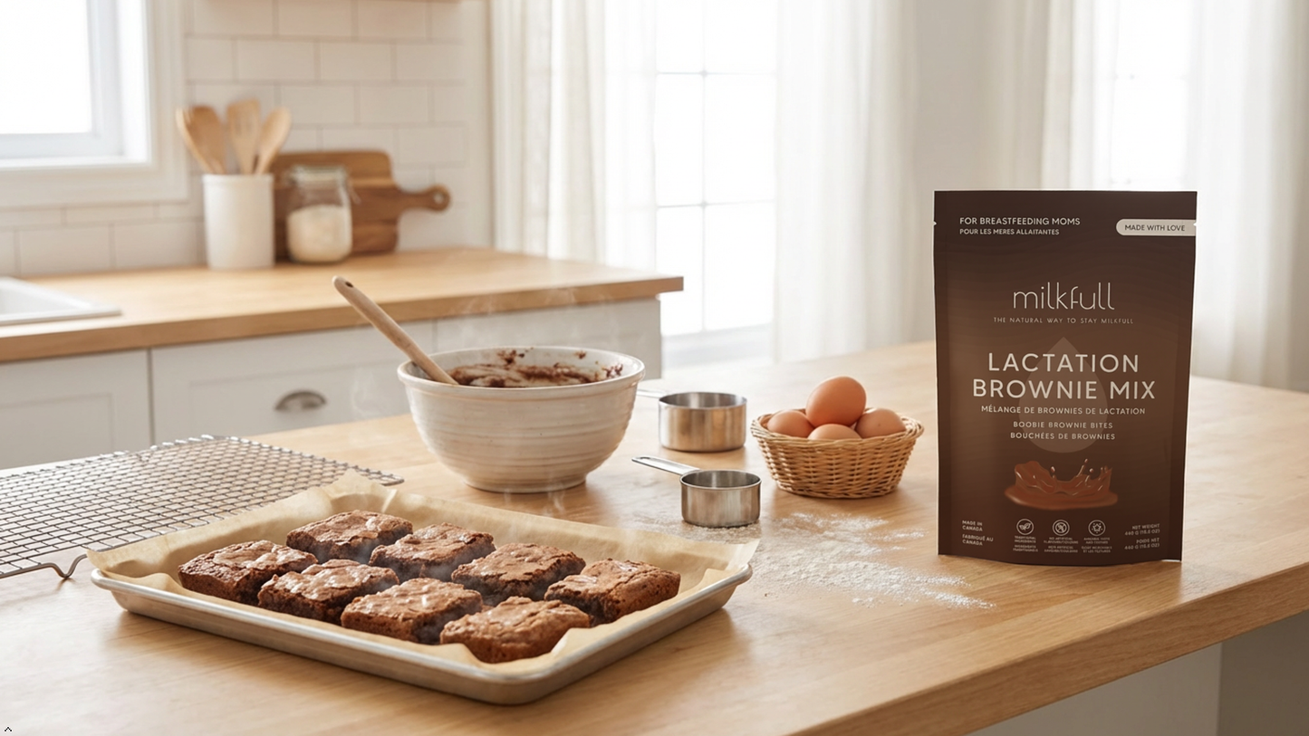 Milkfull™ Organic Lactation Brownie Mix / Support Milk Supply + Delicious Treat