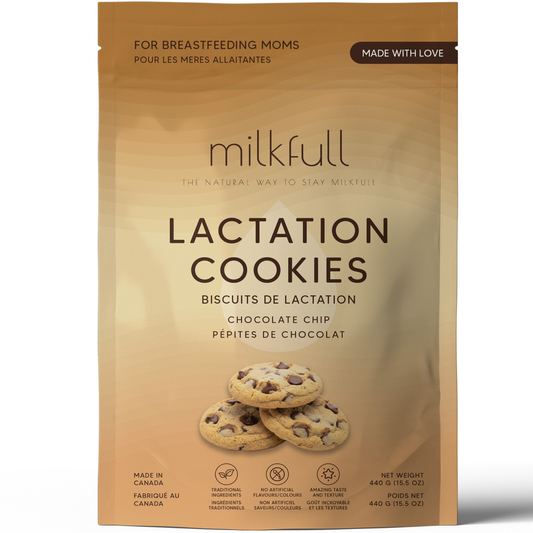 Milkfull™ Organic Lactation Chocolate Chip Cookies – Dairy-Free, Clean Ingredients, Supports Breastfeeding & Milk Supply
