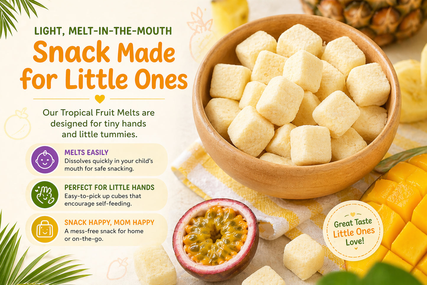 Purely Kids Organic Tropical Fruit Melts